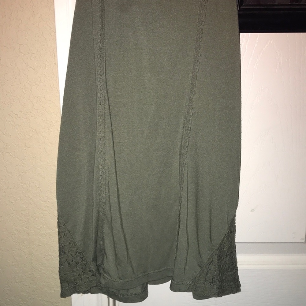 Girls cute army green shirt
